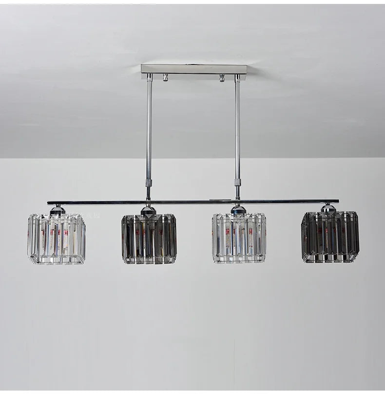 Sofia Cube Cristal et Métal Chromé Art Déco