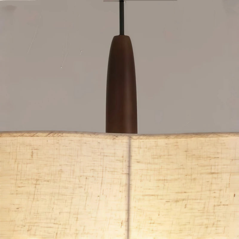 Suspension Anneaux Tissu Crème Minimaliste Design - Chambre Salon Cuisine — Onyx