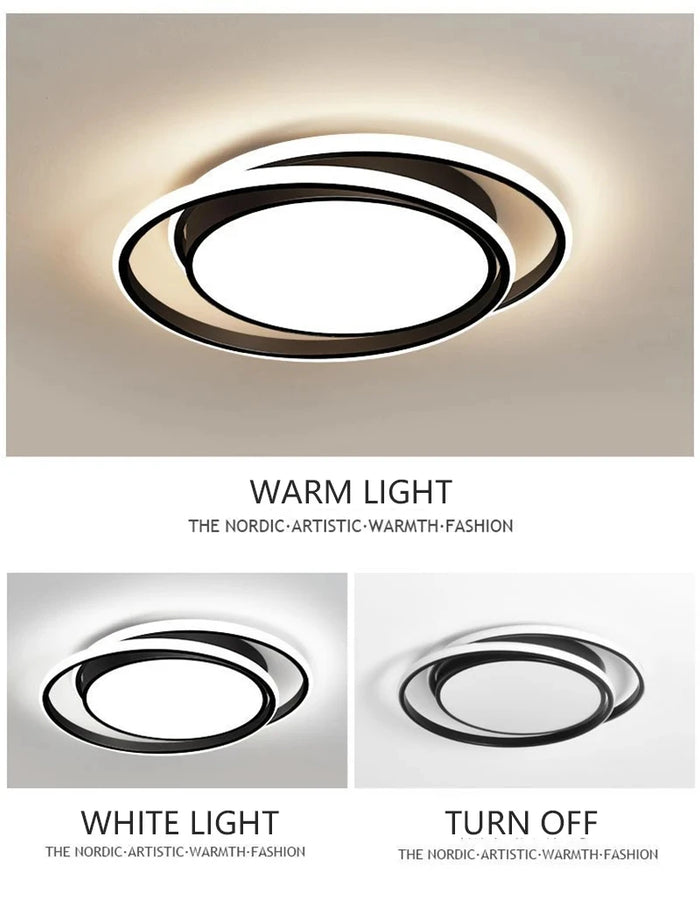 Lumis285 Vagues Métal Blanc Minimaliste et Lune