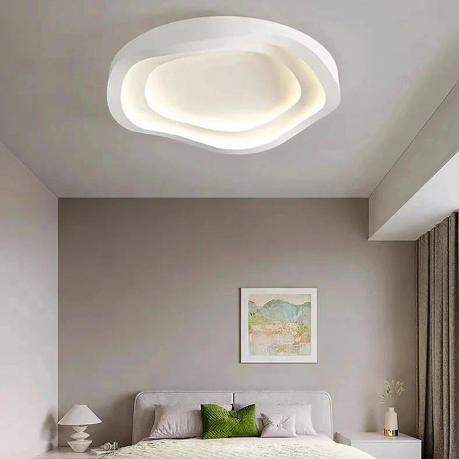 Plafonnier Cylindre Céramique Blanche Minimaliste Design Moderne - Salle de Bain Salon Chambre — Saki
