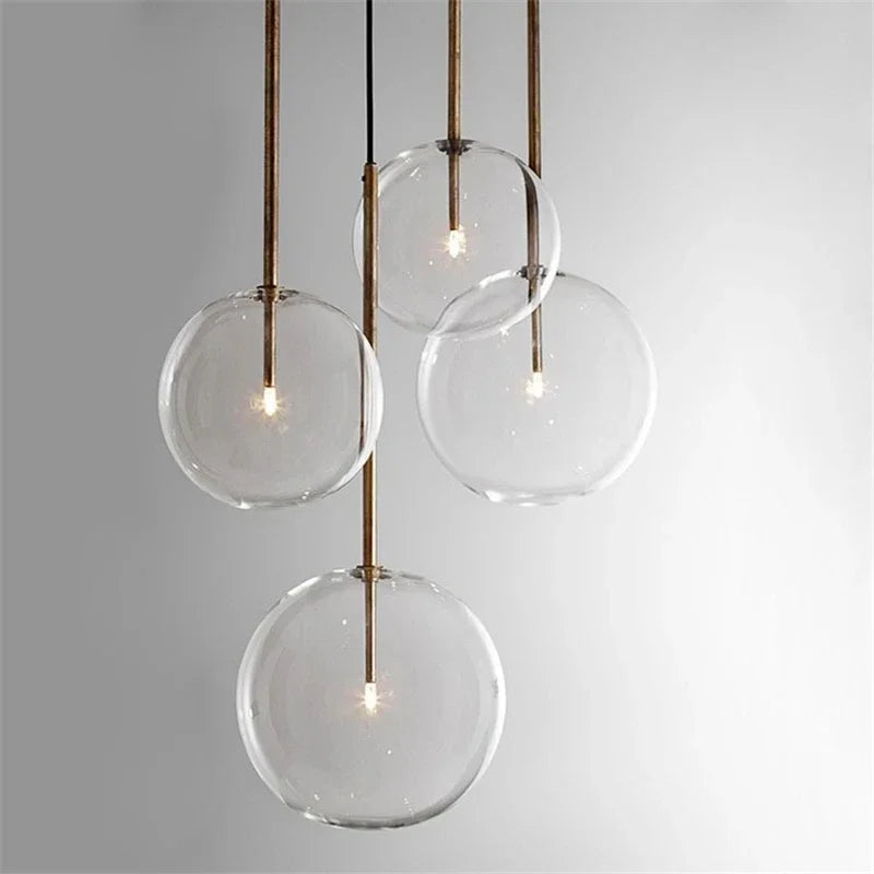 Ronda Sphère Verre Transparent et Laiton Minimaliste