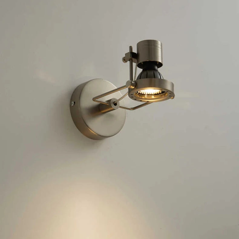 Applique Murale Cylindre Métal Brossé Minimaliste Design Moderne - Chambre Salle de Bain Salon — Legato