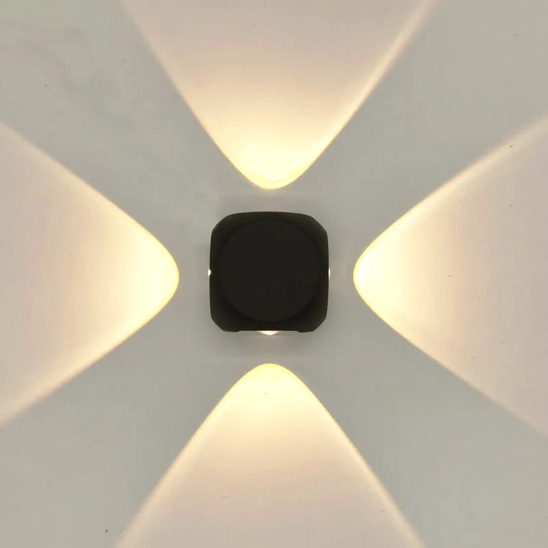 Haël Cube Métal Noir Minimaliste