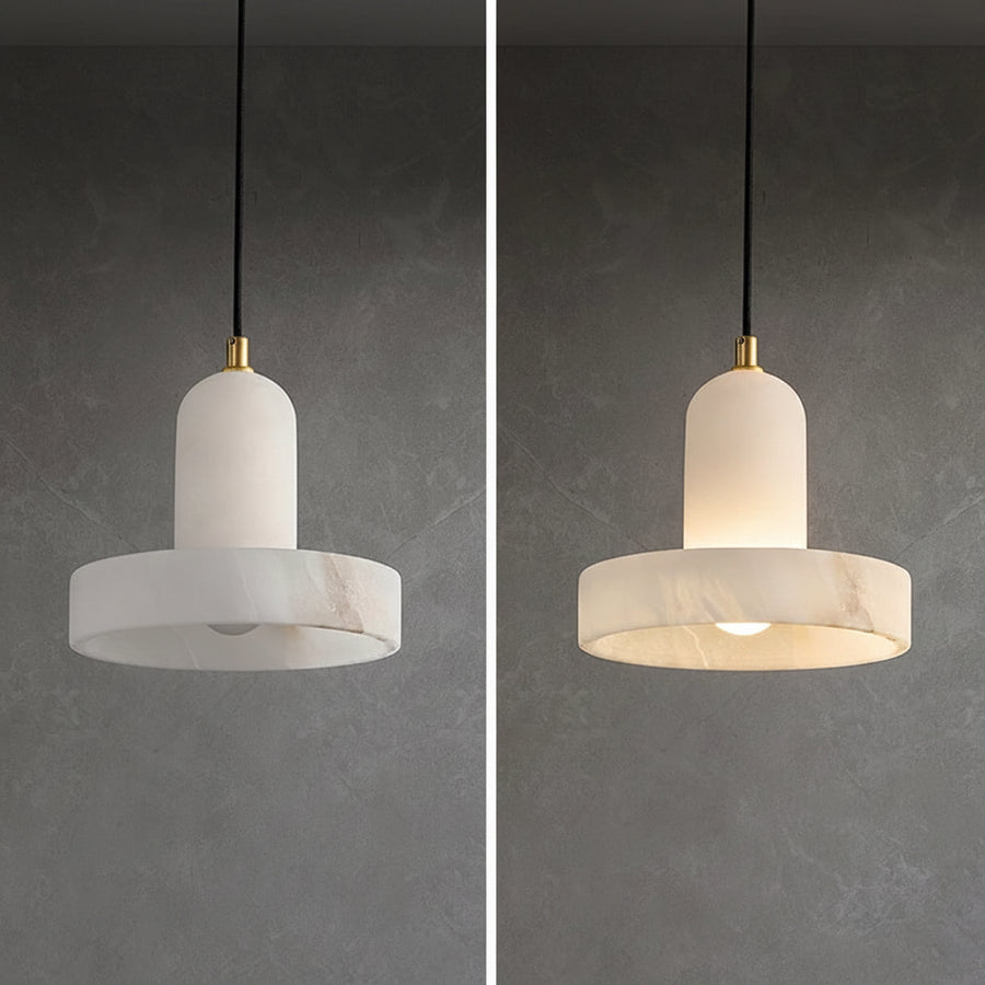 Suspension Anneaux Tissu Crème Minimaliste Design - Chambre Salon Cuisine — Fulgor