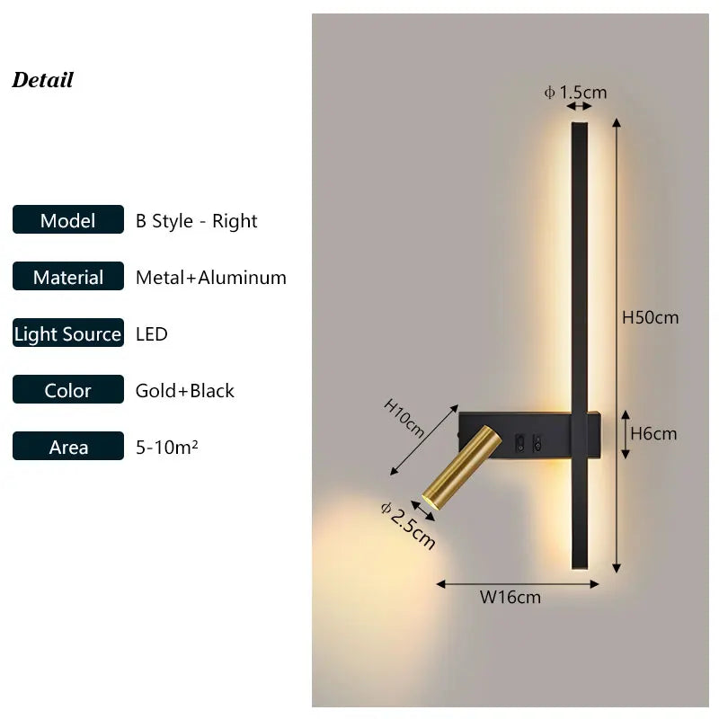 Iolanthe Cylindre Métal Noir Minimaliste D