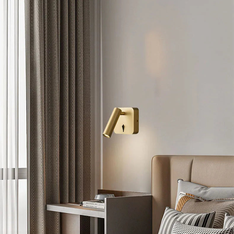 Applique Murale Cylindre Acier Noir Minimaliste Design Moderne Noire - Chambre Salle de Bain Salon — Grenat