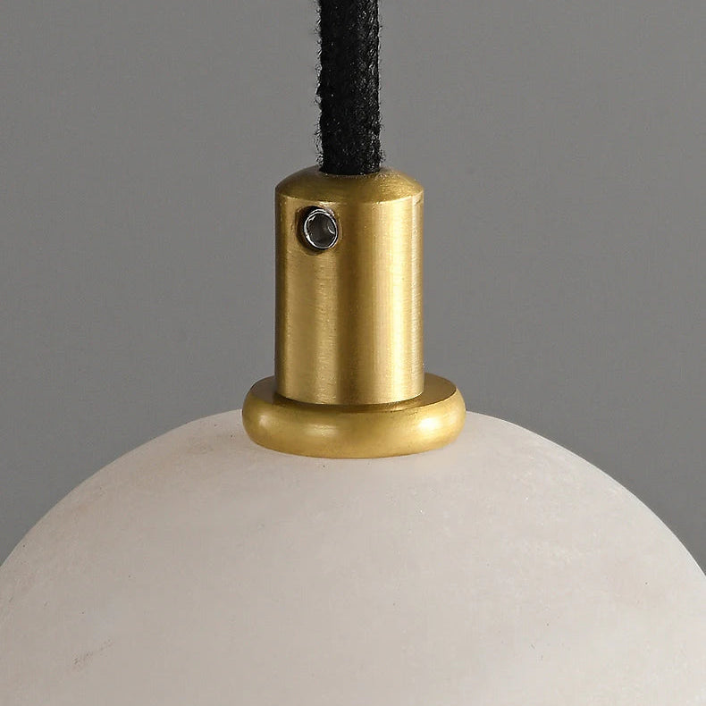 Suspension Anneaux Tissu Crème Minimaliste Design - Chambre Salon Cuisine — Fulgor