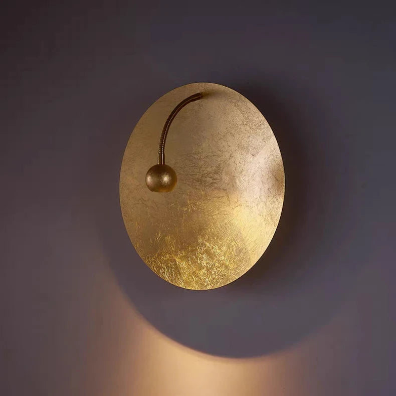 Fez Disque Laiton Doré Minimaliste