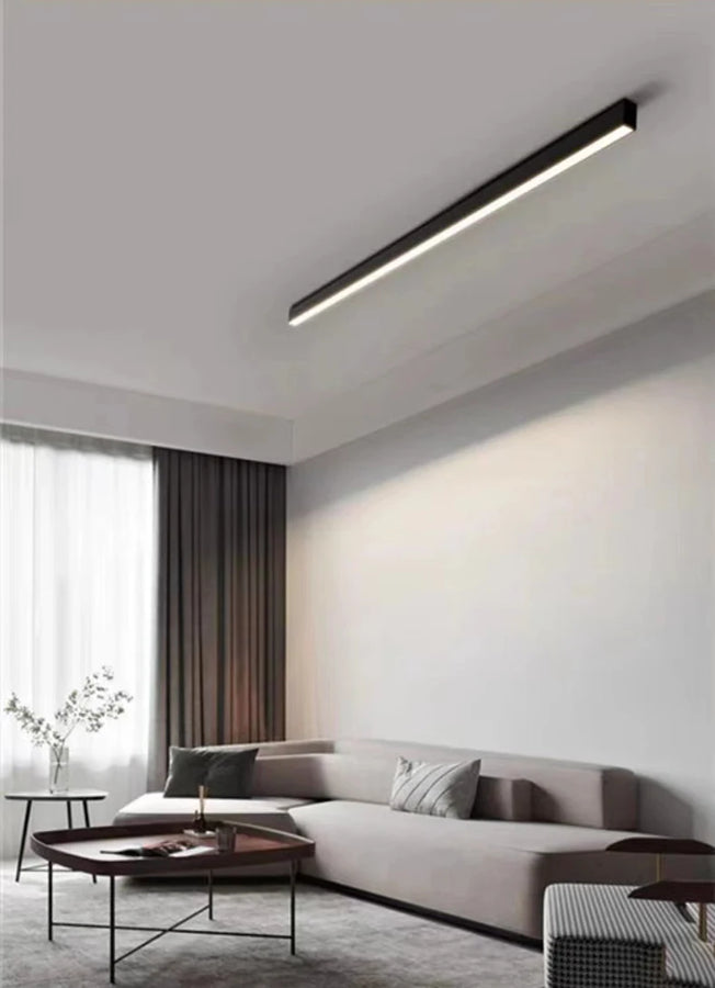 Elowen Linéaire Aluminium Noir Minimaliste