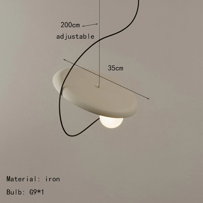 Blanche Disque Métal Cuivré Minimaliste