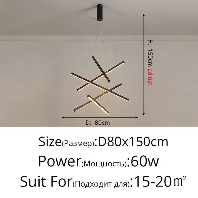Yëlys Géométrique Métal Doré et Noir Minimaliste