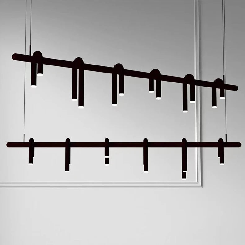 Jocelyne Cylindre Métal Noir Mat Minimaliste