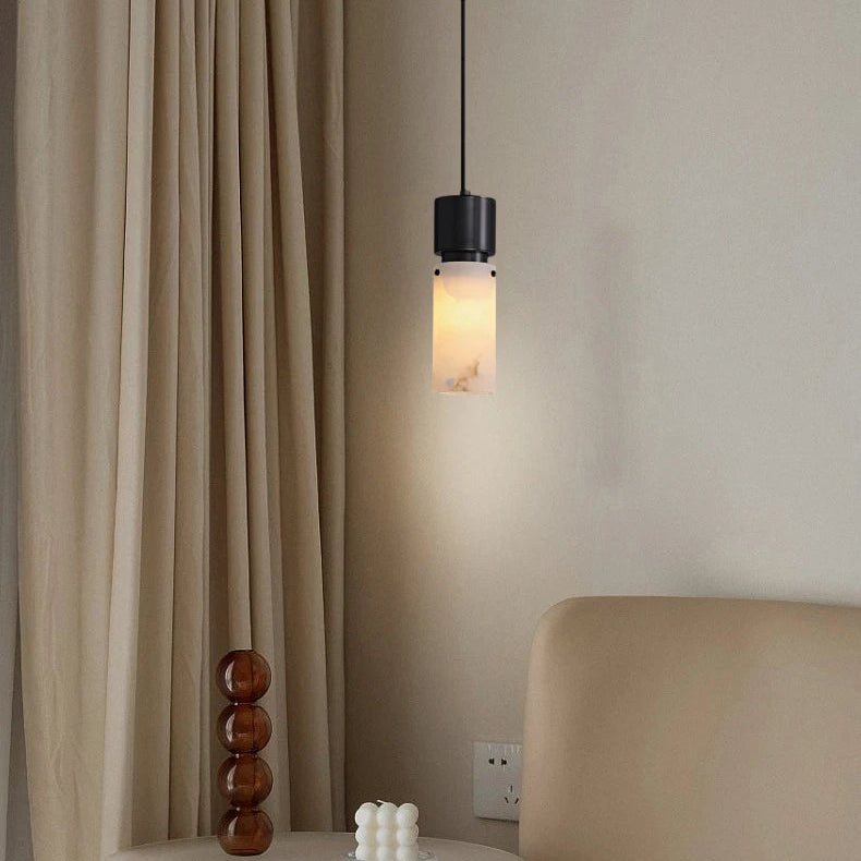 Suspension Cylindre Pierre Naturelle Minimaliste Design - Cuisine Chambre Salon — Shohreh