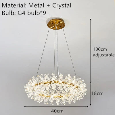 Kora Cristal et Métal Doré Éclatant