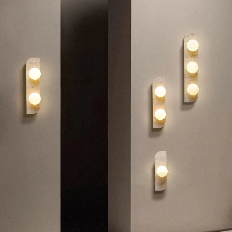 Applique Murale Cylindre Verre Opalin Minimaliste Design Moderne - Chambre Salle de Bain Salon — Cremona