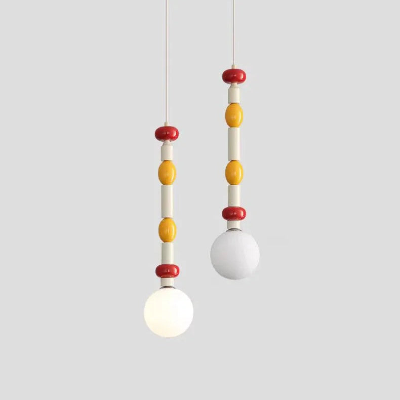 Suspension Pétales Tissu Ivoire et Bois Naturel - Cuisine Chambre Salon — Corolle