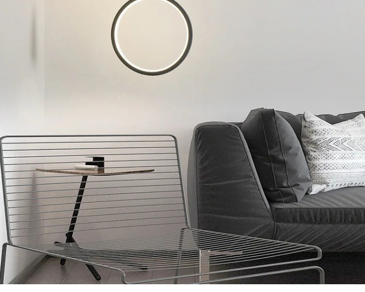 Yuki Anneaux Métal Noir et Blanc Minimaliste