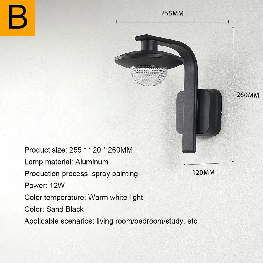 Cylindre Verre Opalin et Métal Noir — Lumio