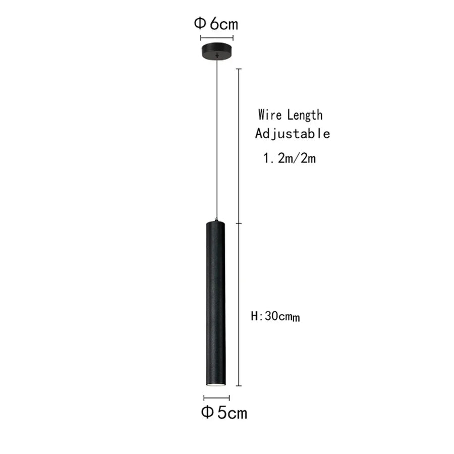 Parmis Cylindre Métal Noir Minimaliste H