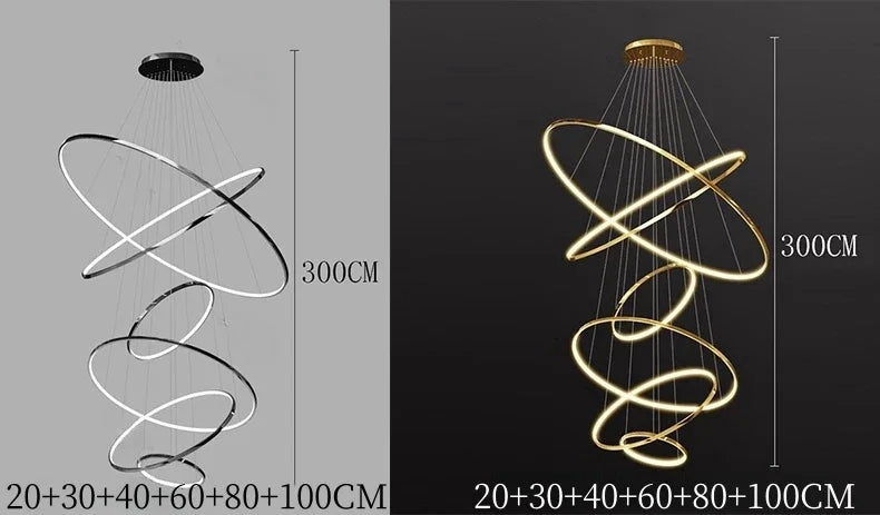 Svea Spirale Anneaux Métal Doré Contemporain