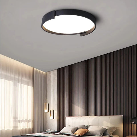 Plafonnier Vague Métal Minimaliste Design Moderne - Salle de Bain Salon Chambre — Onde