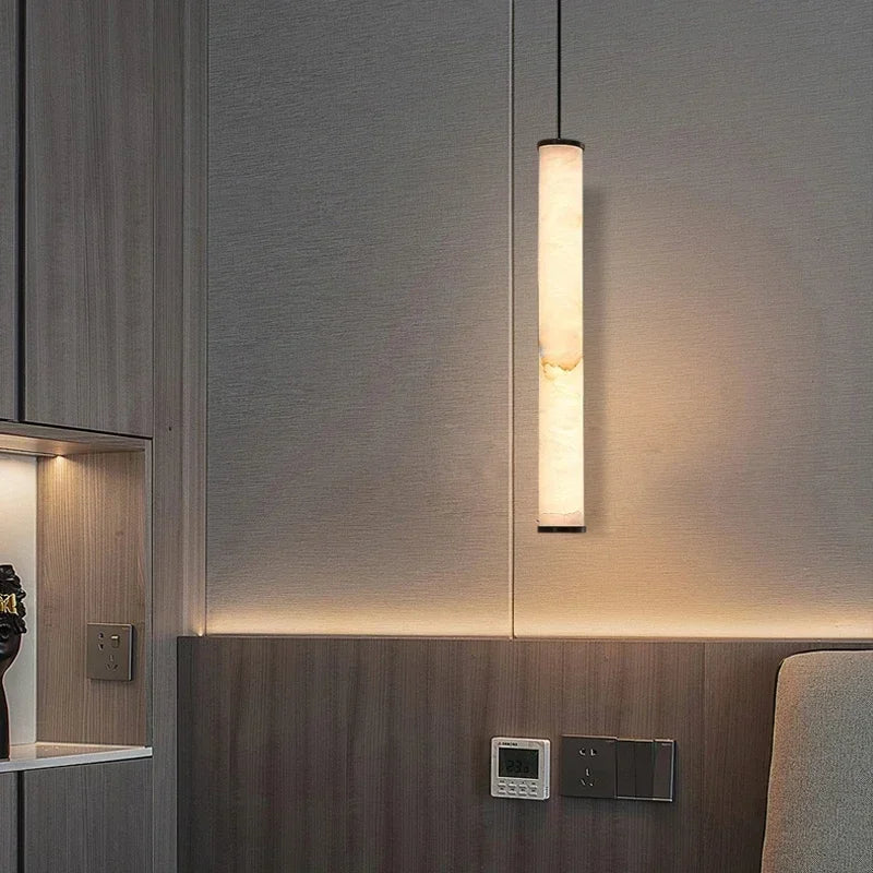 Consuelo Cylindre Albâtre Blanc Minimaliste