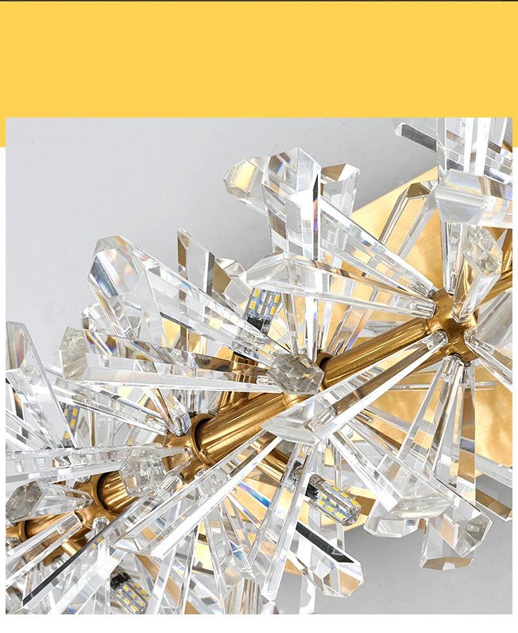 Kora Cristal et Métal Doré Éclatant
