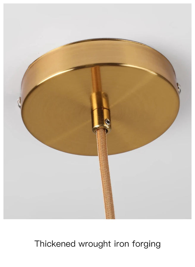Emmanuel Sphère Verre Transparent et Laiton Doré