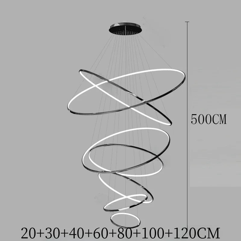 Svea Spirale Anneaux Métal Doré Contemporain