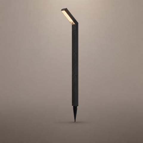 Hikari Cylindrique Aluminium Noir Mat Minimaliste