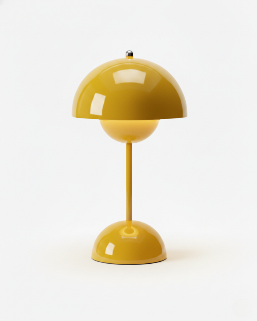 Noma — lampe champignon sans fil, finition jaune