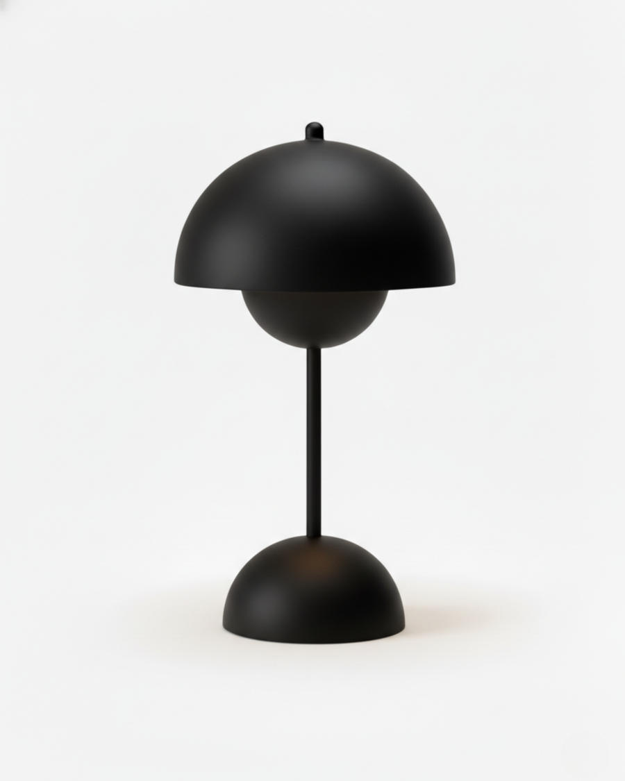 Noma — lampe champignon sans fil, finition noir