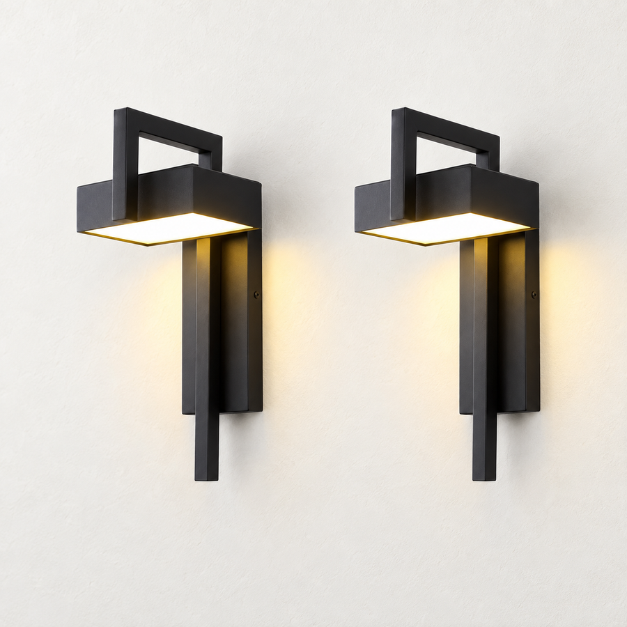 Polygo — lot de deux appliques noires assorties