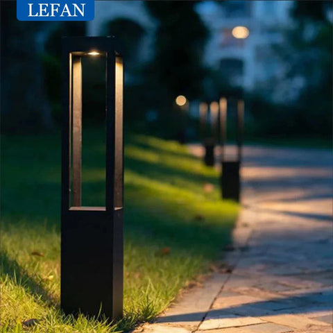 Lampadaire Cadre Métal Noir Minimaliste Épuré Design - Salon Bureau Chambre — Clarté