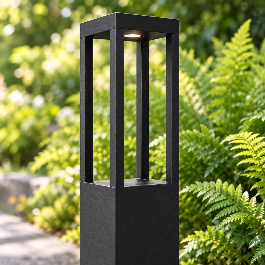 Clarté — borne extérieure — détail du luminaire