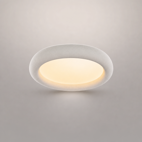 Verona Anneau Plâtre Blanc Minimaliste