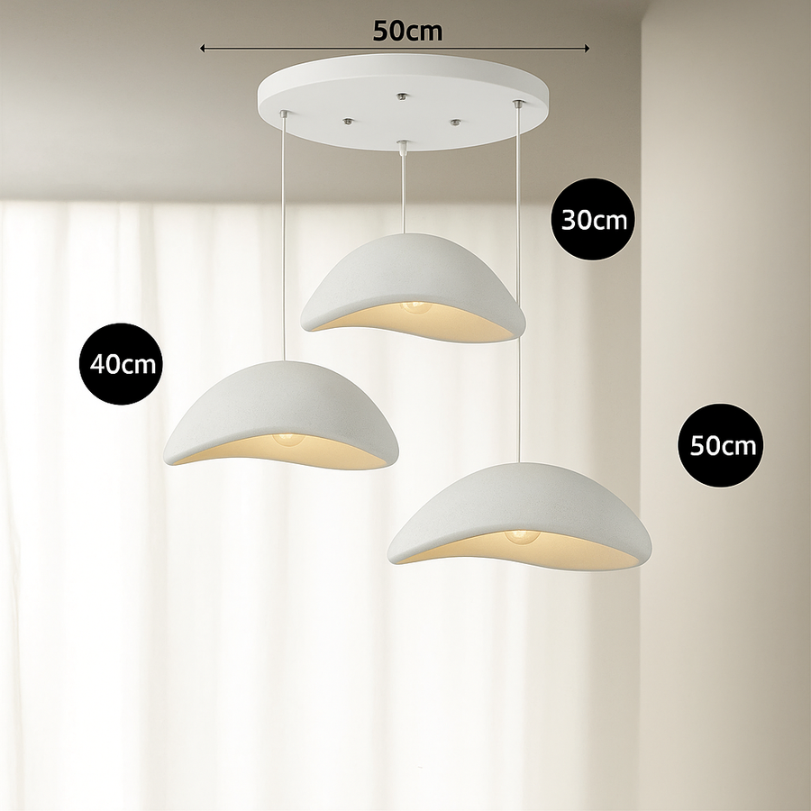 Suspension Cylindres Verre Fumé et Métal Noir - Chambre Salon Cuisine — Tubis