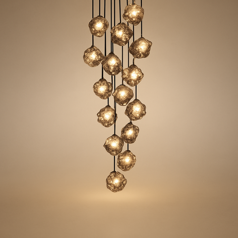 Suspension Anneau Métal Blanc Minimaliste Design - Cuisine Salon Salle à Manger — Zénon