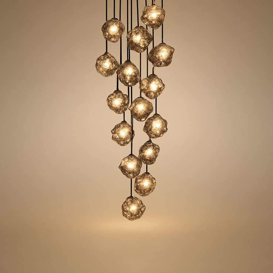 Suspension Anneau Métal Blanc Minimaliste Design - Cuisine Salon Salle à Manger — Zénon
