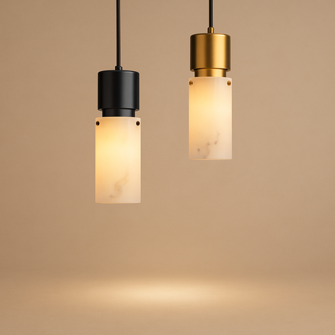 Suspension Cylindre Pierre Naturelle Minimaliste Design - Cuisine Chambre Salon — Shohreh