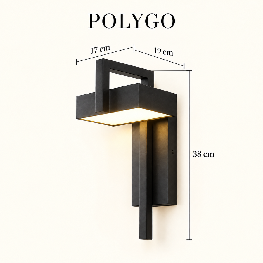 Polygo — hauteur38 cm, tête17 cm et saillie19 cm