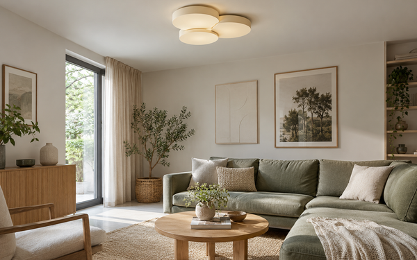 Illustration d’ambiance — Plafonnier salon design : lequel choisir ?