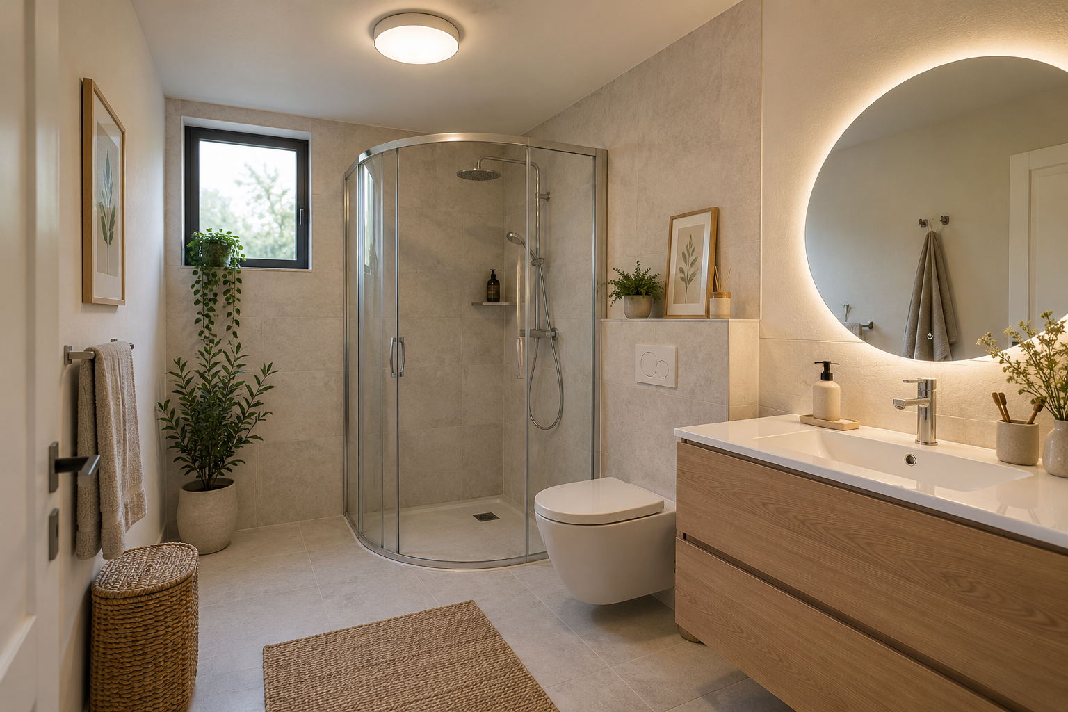 Illustration d’ambiance — Luminaire salle de bain : normes, styles et conseils