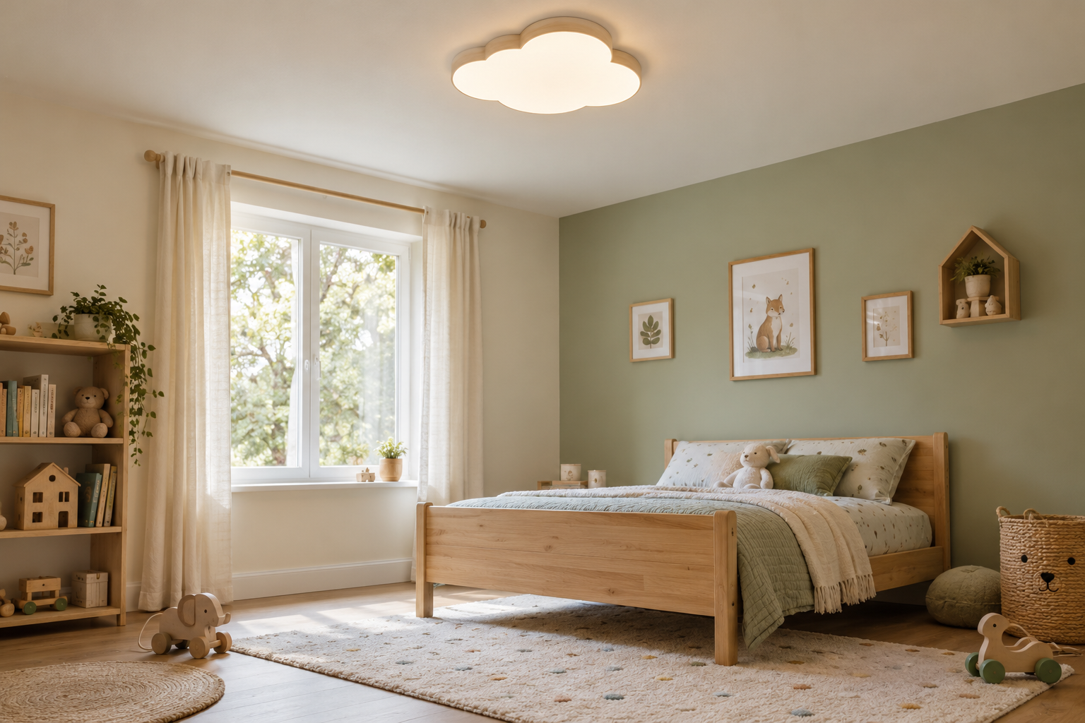 Illustration d’ambiance — Plafonnier chambre enfant : sécurité et luminosité