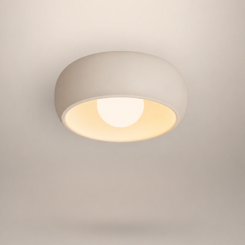 Saki Cylindre Céramique Blanche Minimaliste