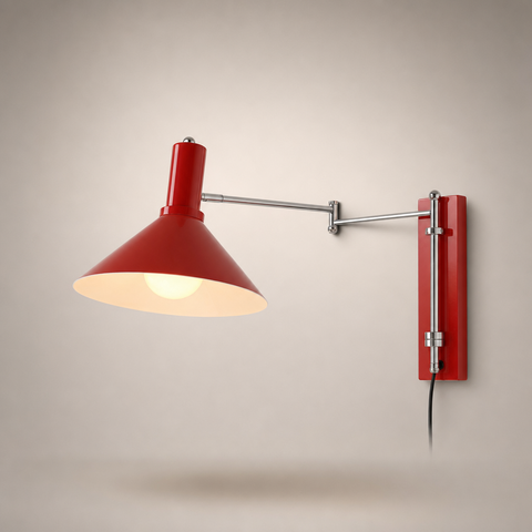 Amphitrite Conique Métal Rouge Articulée