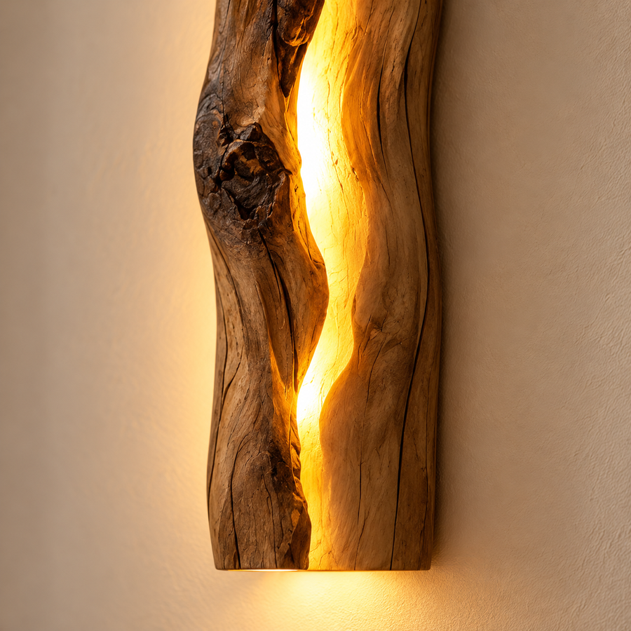 Détail du bois et de l'ouverture lumineuse de Sylve