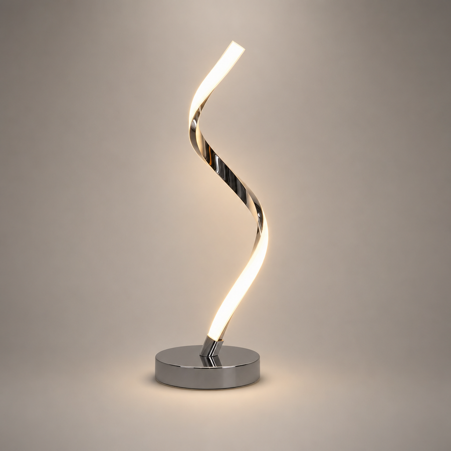 Hyacinthe Spirale Métal Chromé Minimaliste