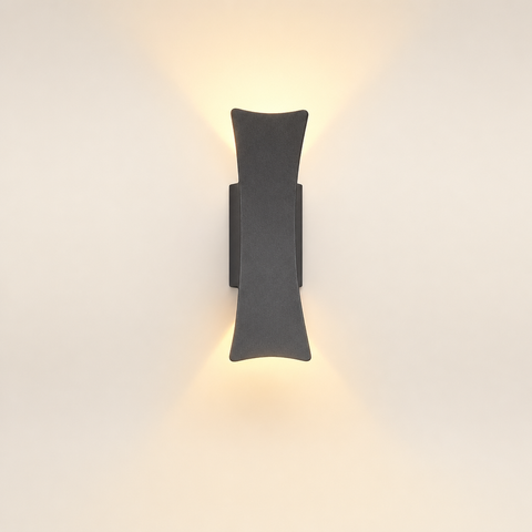 Dagny Courbe Aluminium Noir Mat Minimaliste