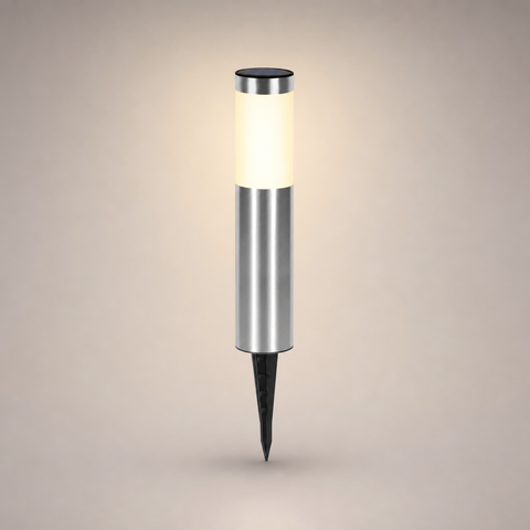Cylindre Acier Noir et Verre Opalin — Amparo